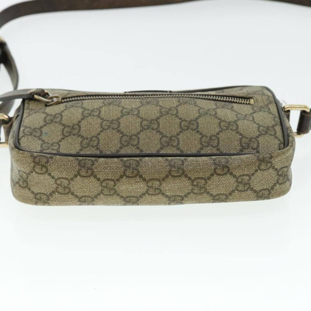 GUCCI GG Canvas Shoulder Bag PVC Leather Beige Auth 51841 - Picture 5 of 16